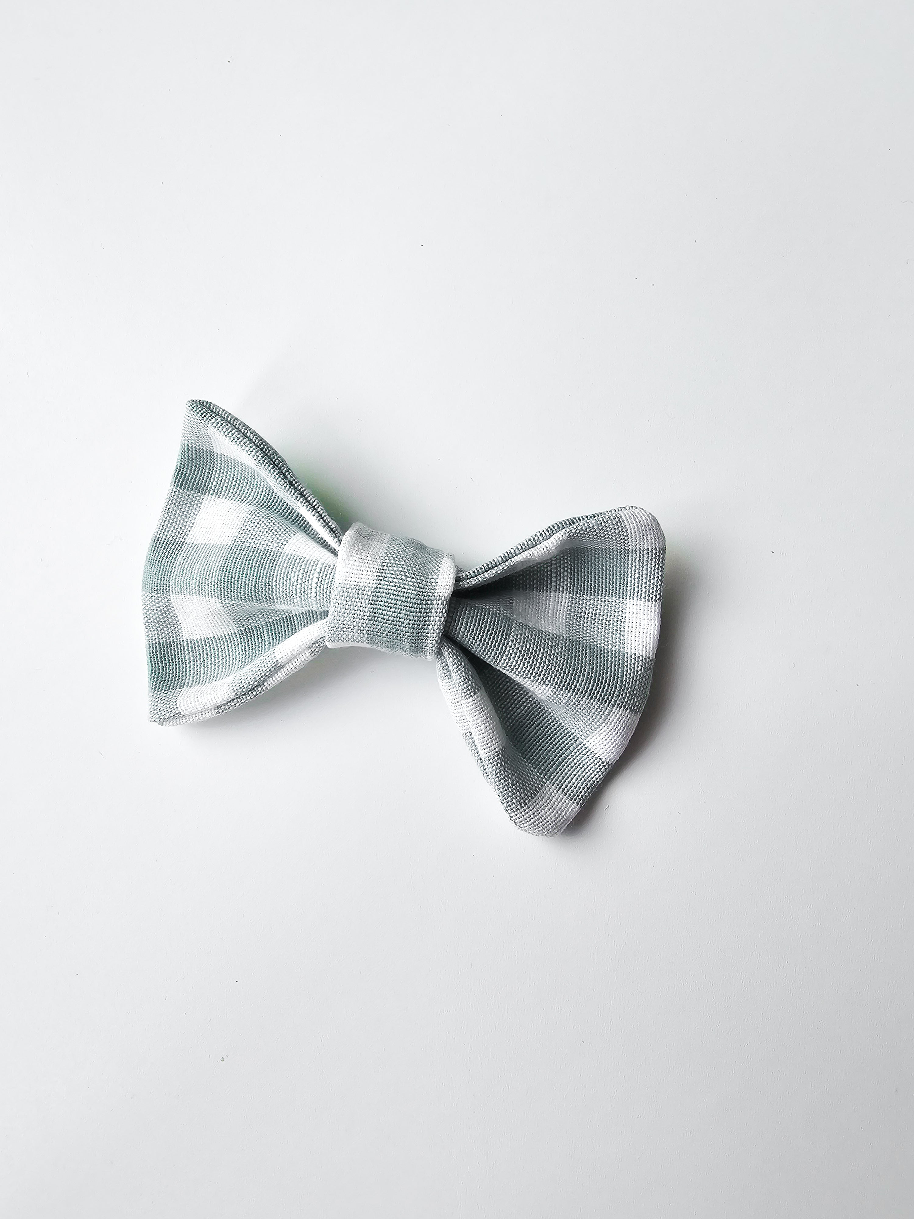 Sage Check Bow Tie