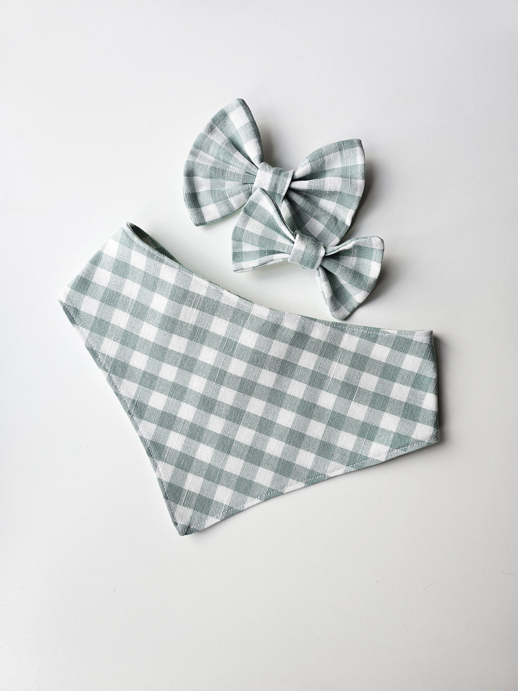 Sage Check Bow