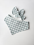 Sage Check Bandana